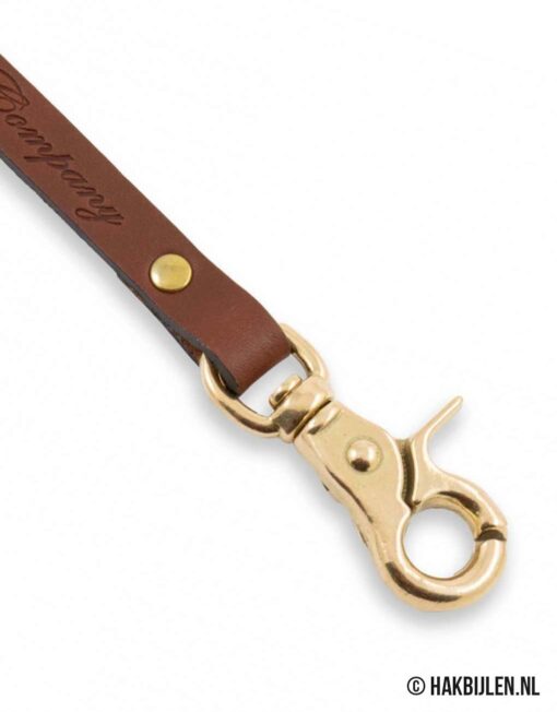 Lederen Lanyard Met Messing Gesp Casstrom