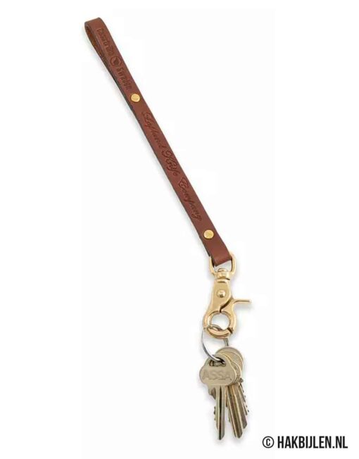 Lederen Lanyard Met Messing Gesp Casstrom