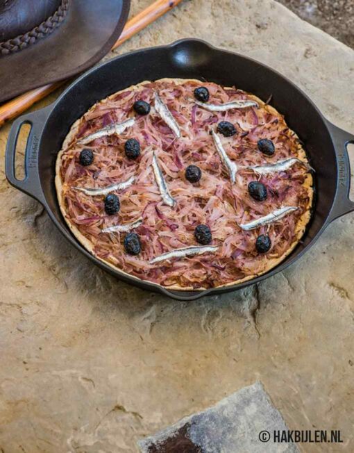 Skillet 25cm FP25H T Koekenpan Met Twee Grepen Gietijzer Petromax