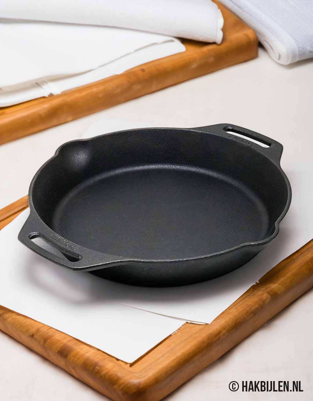 Skillet 30cm FP30H T Koekenpan Met Twee Grepen Gietijzer Petromax