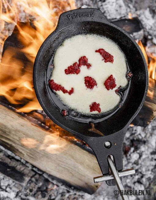 Kampvuurpan Gietijzer Koekenpan Uitschuifbaar Petromax