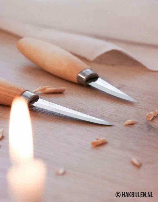 Houtsnijmes 106 Carbon Wood Carving Knife Morakniv