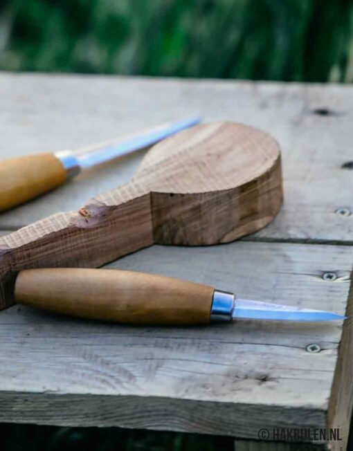 Houtsnijmes 120 Carbon Wood Carving Knife Morakniv