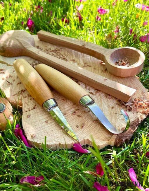 Houtsnijmes 120 Carbon Wood Carving Knife Morakniv