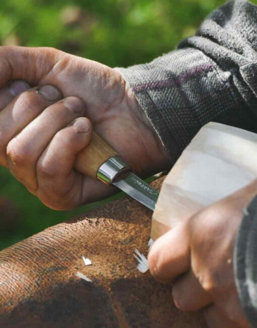 Houtsnijmes 120 Carbon Wood Carving Knife Morakniv