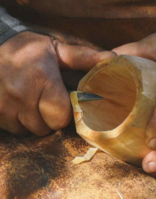 Houtsnijmes 120 Carbon Wood Carving Knife Morakniv