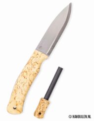 Mes No.10 SFK Curly Birch Berken Sleipnerstaal Met Firesteel Casstrom