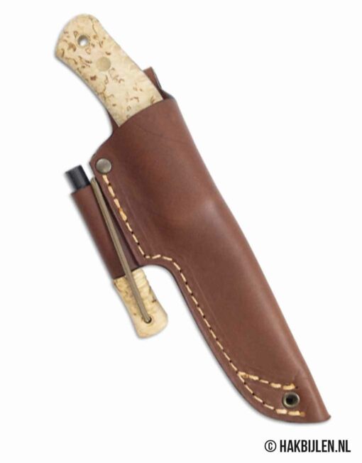 Mes No.10 SFK Curly Birch Berken Sleipnerstaal Met Firesteel Casstrom